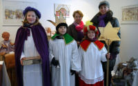 Sternsinger im Bühlerhaus (von links): Anna Bertsch, Matteo Haug, Elisabeth Aberger, Lisa Bertsch und Ursula Bertsch.