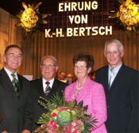 Landrat Werner Köblitz, Karl-Heinz Bertsch, Renate Bertsch, Bürgermeister Gerhard Vogel